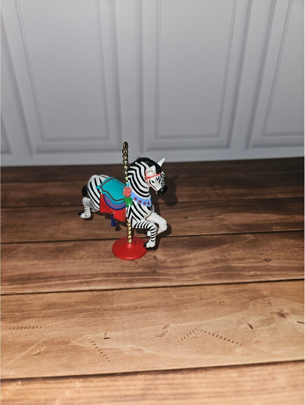 Vintage 1989 hallmark zebra ornament
